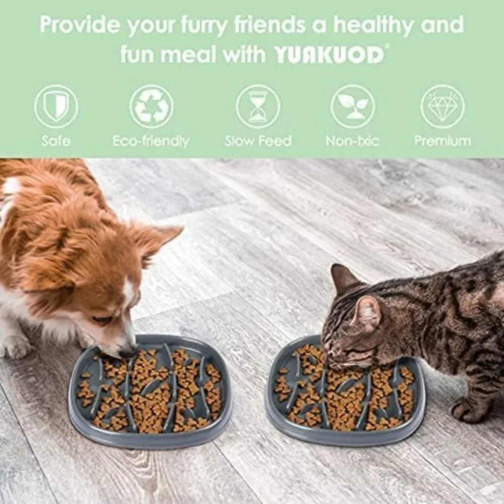 Yuakuod Slow Feeder Pet Bowl